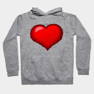 Fluffy heart Hoodie